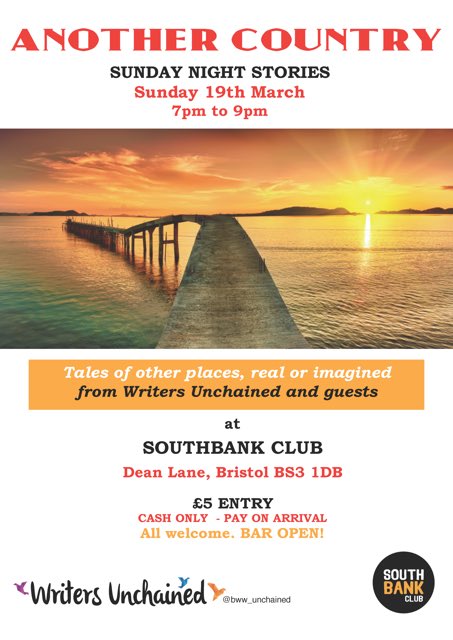 Date for your diary story-lovers; we have an eclectic mix of fabulous stories to share <a href="/SouthBank_Club/">SouthBank Club</a> next Sunday.