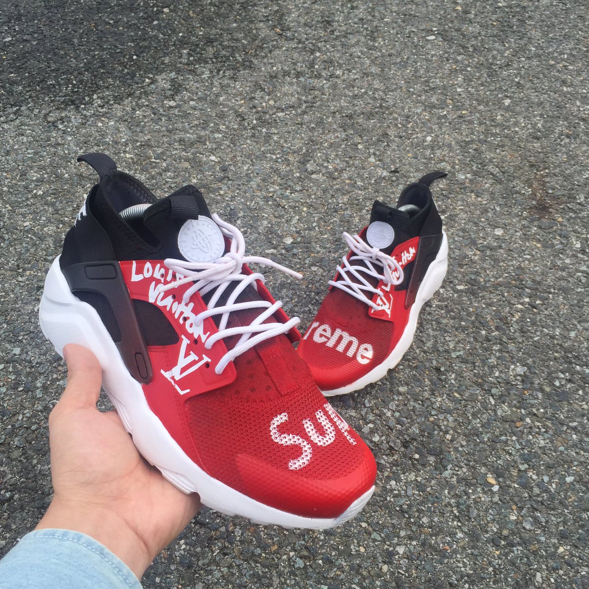custom huaraches louis vuitton