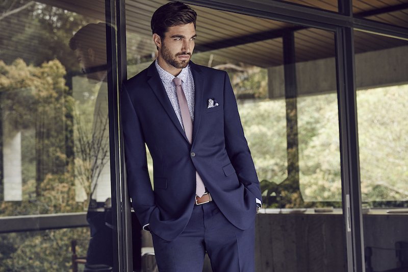 Suits feature in mid-blue checked &amp; traditional tones of charcoal &amp; black waytuner.com/fashion/taroca… #Tarocash #Suit #jacket #shirt #TomDerickx