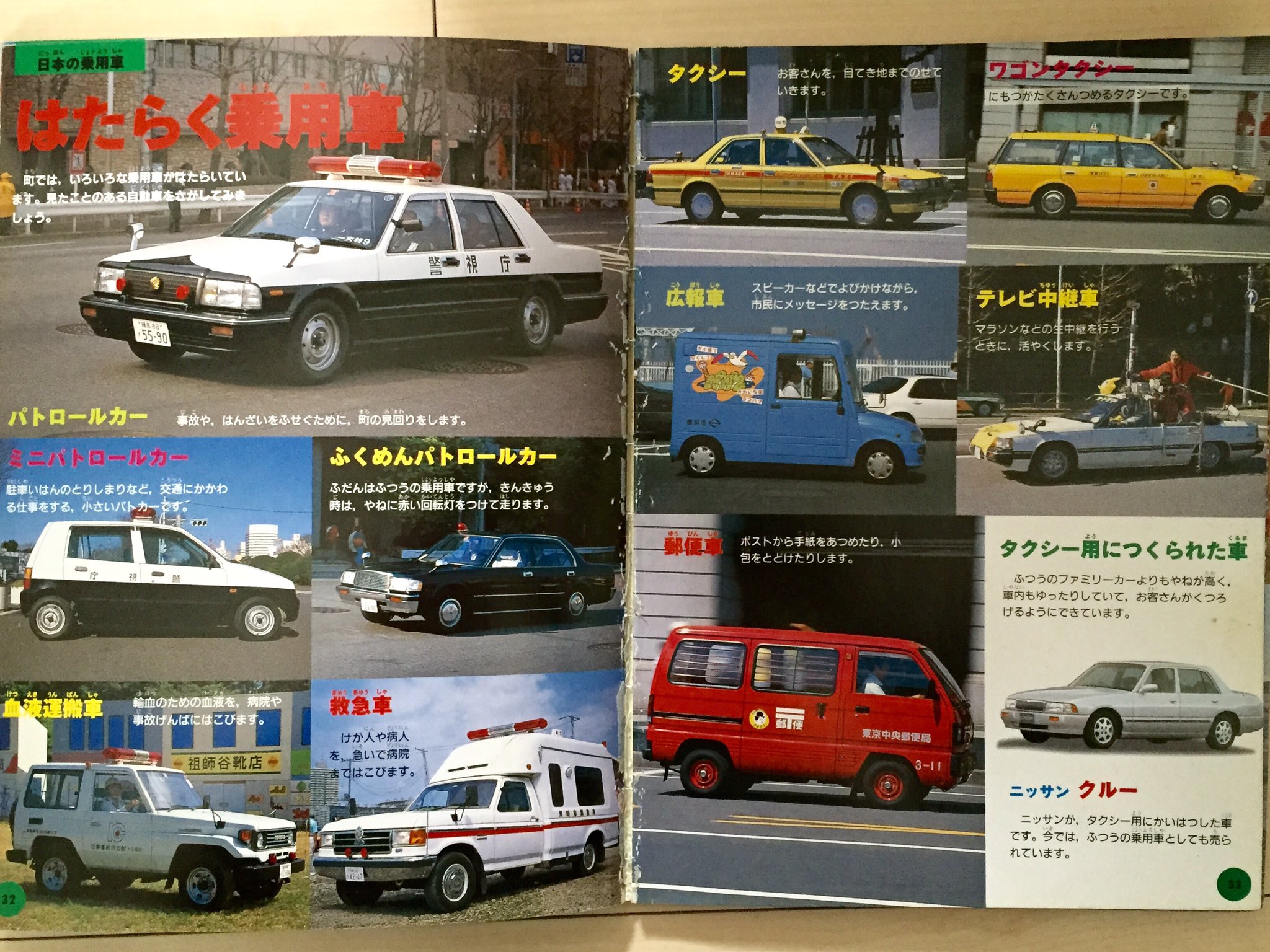 Tuna 在 Twitter 上 1999年発売 子供向けの自動車図鑑 はたらく乗用車のページがオタクを興奮させる為のページとしか思えん テレビ中継車 カスタムキャブかと思ってたらコスモだこれ T Co Ppgucjbwjq Twitter