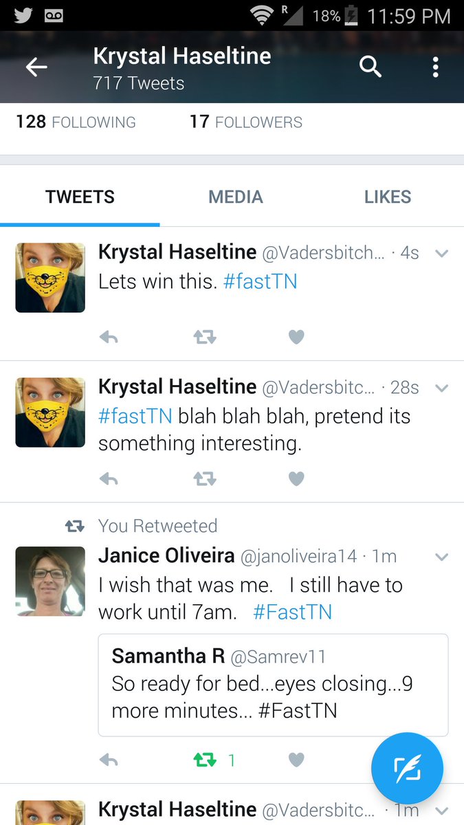 Vadersbitch89's tweet photo. 718 tweets for charity #fastTN https://t.co/1LWkmGgXE5
