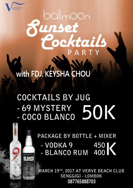 VerveBeachClub's tweet photo. Minggu, 19 Maret 2017 https://t.co/V1XPIm489Z