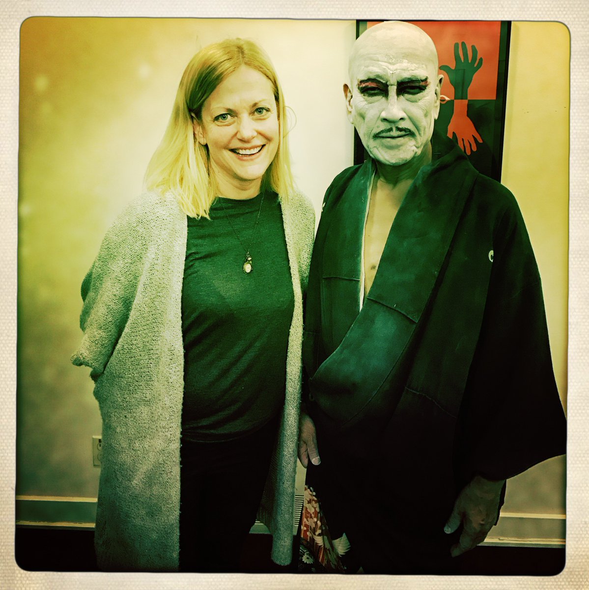 I can die happily now: saw Dairakudakan's mindblowing fever dream Paradise then met the legendary Akaji Maro. #Hipstamatic