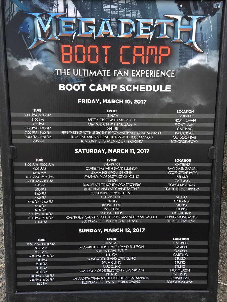 Jose "Metal Ambassador" Mangin (@josemangin) on Twitter photo Hosting Day 1 #megadethbootcamp ☑️ what a cool experience! <a href="/Megadeth/">Megadeth</a> <a href="/DaveMustaine/">Dave Mustaine</a> <a href="/ellefsondavid/">David Ellefson</a> <a href="/KikoLoureiro/">Kiko Loureiro</a> <a href="/Unibroue/">Unibroue</a> Hosting Day 1 #megadethbootcamp ☑️ what a cool experience! <a href="/Megadeth/">Megadeth</a> <a href="/DaveMustaine/">Dave Mustaine</a> <a href="/ellefsondavid/">David Ellefson</a> <a href="/KikoLoureiro/">Kiko Loureiro</a> <a href="/Unibroue/">Unibroue</a>