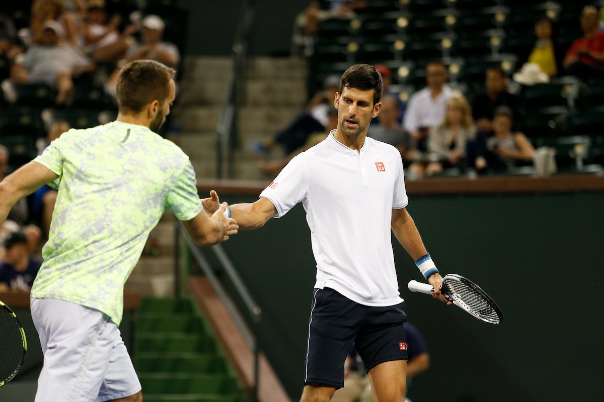 BNPPARIBASOPEN's tweet photo. Murray ✅
Djokovic ✅
Nadal ✅

The stars played doubles tonight at the #BNPPO17, and they all registered wins https://t.co/jrfuyxKSY7