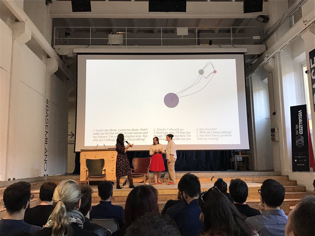 fedfragapane's tweet image. So it happened: I brought a piece from my play at @visualized! #dataviz + #theatre #visualizedmilan