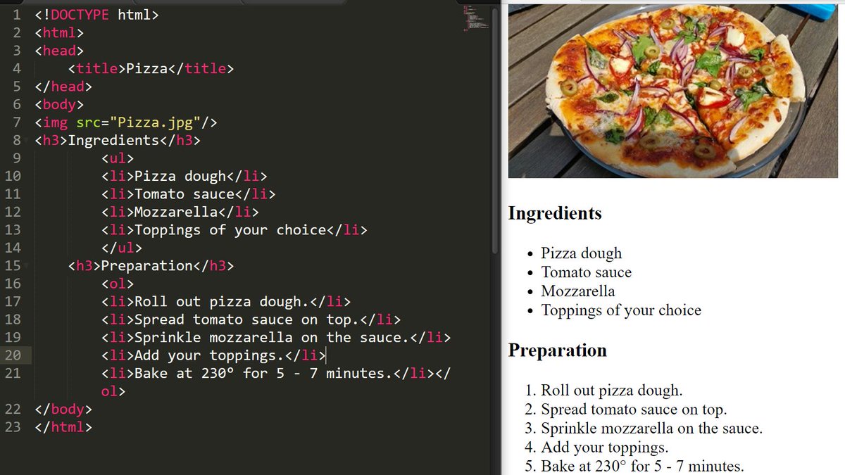 SandraMaguire's tweet photo. Making a pizza with HTML #intro2code with @CodersInstitute #ItsNearlyLunchtime Lots of people learning how to make magic today! https://t.co/TN3bAc49fD