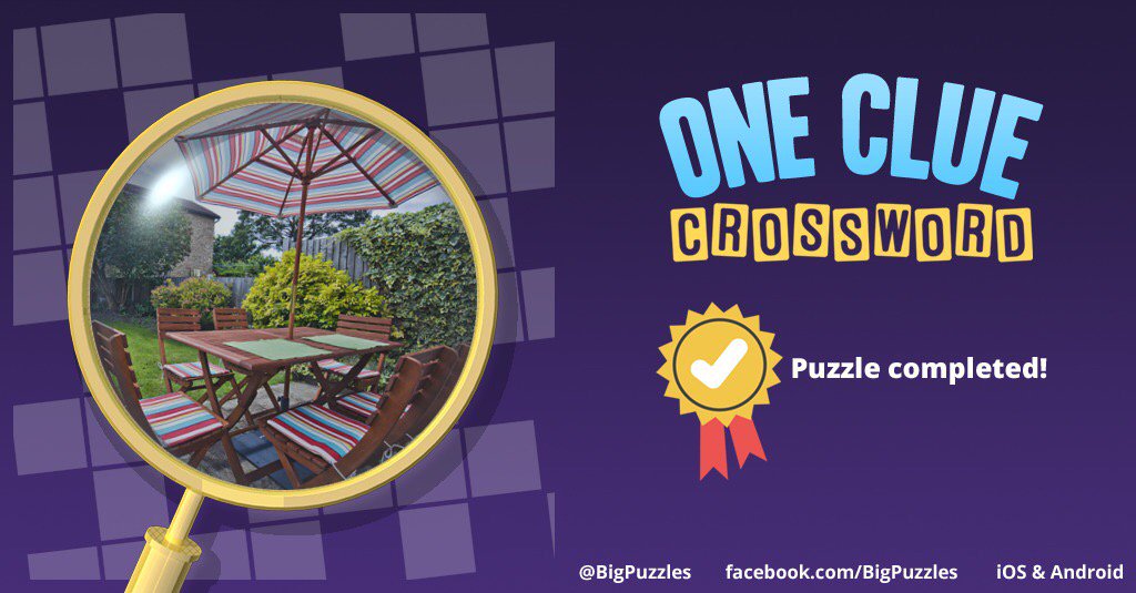 I completed a puzzle in One Clue Crossword. Play now for free!
onecluecrossword.com #OneClueCrossword