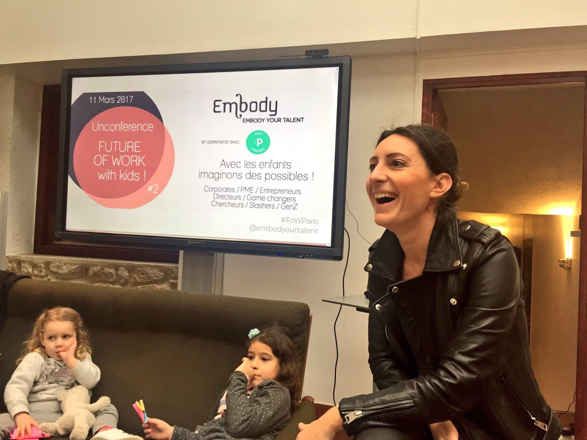 Willa_off's tweet photo. "Le #FuturofWork ne peut s'inventer sans les enfants, parce nous on sera à la retraite 😂" - @Aurele #FowParis https://t.co/sihMysv5lZ