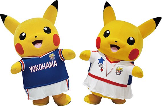 ポケモン レジャースタイルのピカチュウ ぬいぐるみ マスコット 横浜