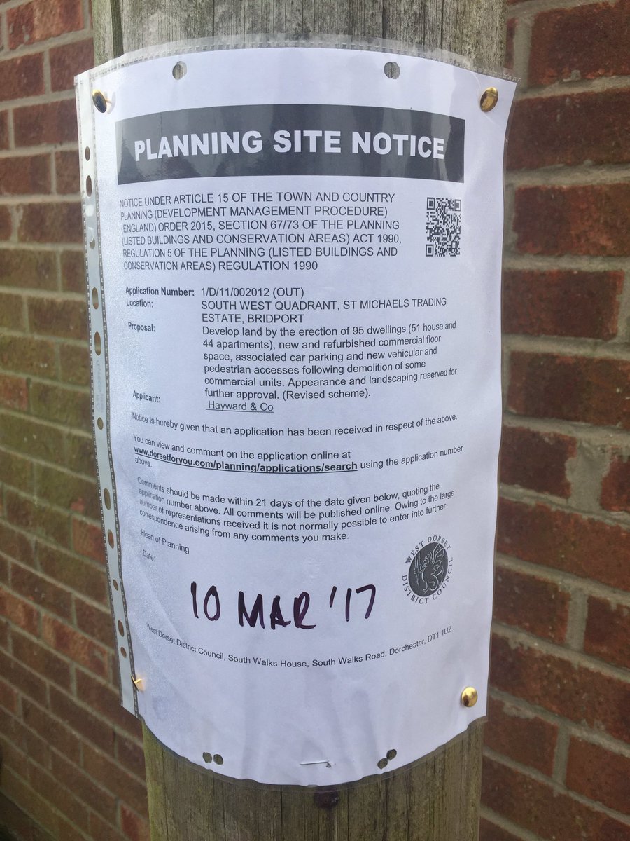 Sbretty85's tweet image. Subtly placed with huge consequence - the distraction of Bridports st Michaels trading estate.