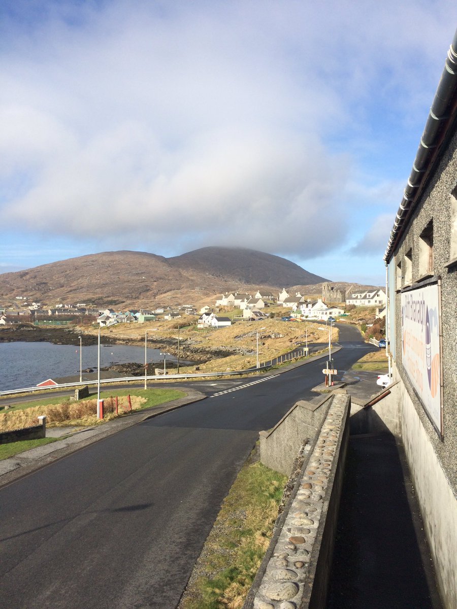 BarraIsland's tweet photo. It is going to be a super day - this low cloud will soon burn off. Enjoy your Saturday. #barra #outerhebrides https://t.co/LrtDT3uFXK
