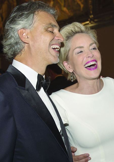 A truly enchanting woman with a generous soul: happy birthday Sharon Stone
Andrea Bocelli 