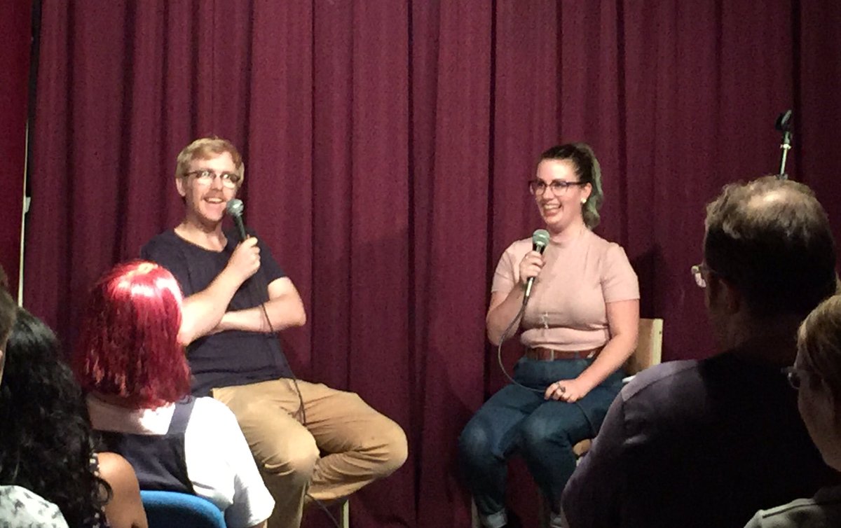 Thank you so much to everyone who came tonight! Absolute packed house! Here's <a href="/ArielleConversi/">Cowboy Conversi 🤠🐝</a> &amp; <a href="/stupidoldandy/">Andy Matthews</a> killing it!