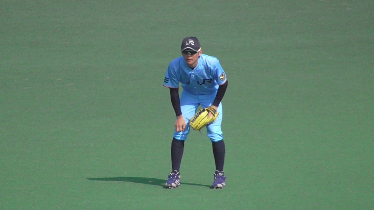 Yです 3 7 大田スタジアム Jr西日本 原田拓実外野手 秀岳館 サングラスバージョン そしてスローイングシーン Jaba スポニチ大会 社会人野球
