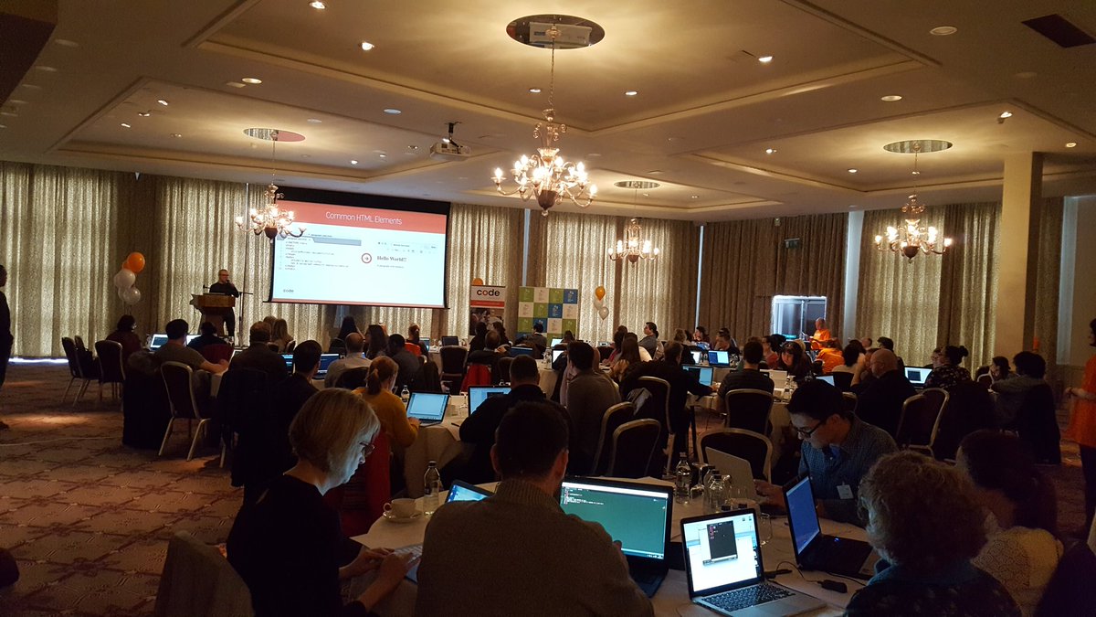 RoryToaldUSo's tweet photo. Where else would you be on a saturday? #codingworkshop #intro2code #enterpriseweek @dlrevents @CodersInstitute https://t.co/kT3TmCyjDl