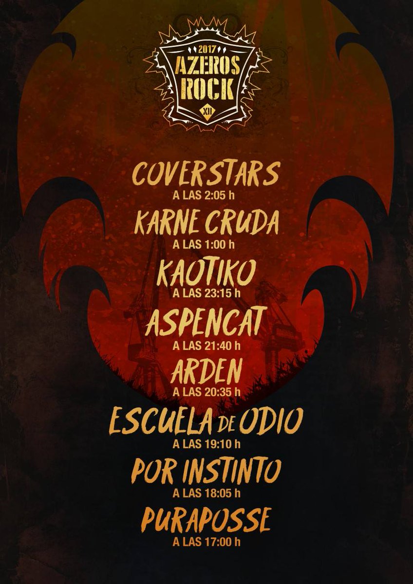Hoy es el día !Estaremos en el <a href="/AzerosRock/">Azero's Rock</a> sacando unas fotucas, grabando unos vídeos y disfrutando de las bandazas en este #Azeros12