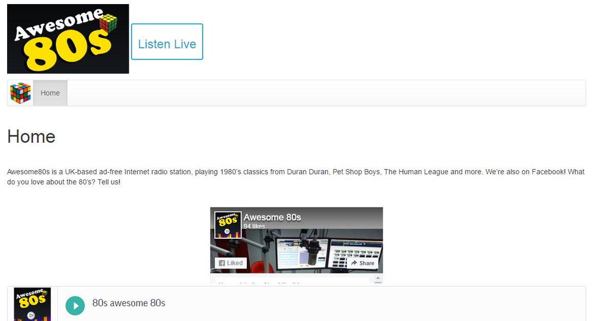 DamonWebUK's tweet image. Our design team have been working on a new website for Awesome 80's so they can #ConquerTheWeb