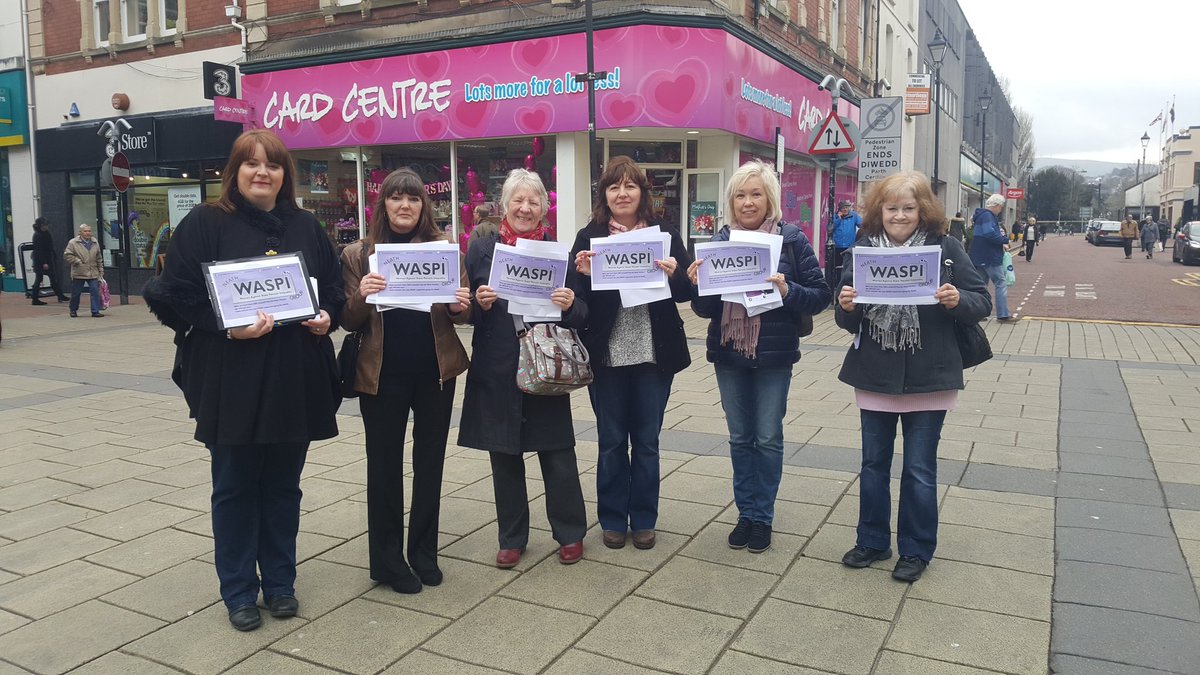 NeathWASPI's tweet image. Neath WASPI out in Neath Town centre today, obtaining signatures for our petition @Rees4Neath @lcjones1982 @DebbieH62352463 @YvonneJames7