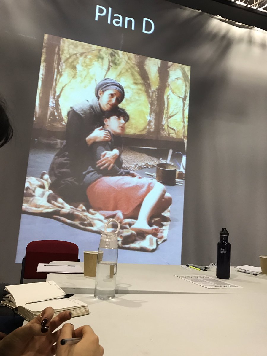 Hafsah_A_Bashir's tweet photo. The amazing @hannykha talking about her background, work, the sharing of stories #ScenesFrom68Years @Arts4Palestine @MIFestival @JohnMIF https://t.co/HfJPxuAgHV