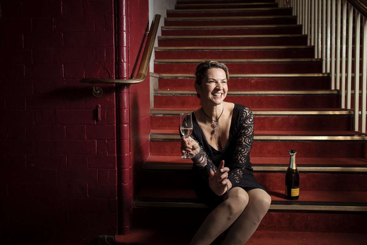 Great shoot by @seanmalyonphoto at Colston Hall of Kate Richards Ogborne for cover of PInot Grigio Queen EP...
