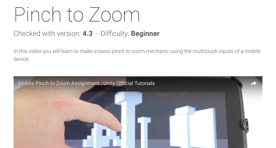 unity3d pinch to zoom tutorial https//t.co/eTW5DXmxhb game 