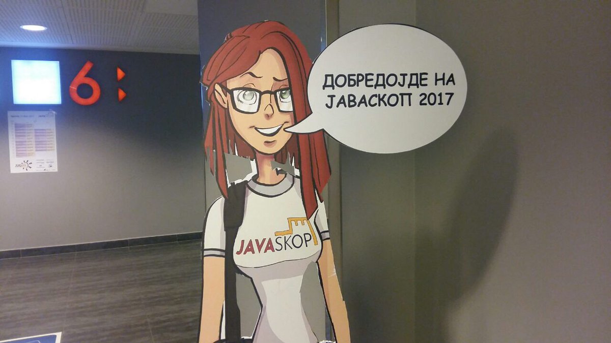 NetaCodeGirl's tweet image. Во тек е #Javaskop во Cineplexx во Skopje City Mall, на кој Netcetera e главен спонзор. Погледнете само дел од атмосферата. :)