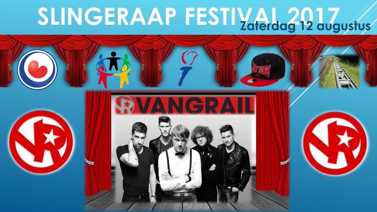slingeraapW's tweet photo. Ja hoor, slimmerikken!! Natuurlijk is het VANGRAIL, de populairste feestband van NL komt naar Westergeest en daar zijn we trots op 💪🏻 RT=top https://t.co/GZs8mrXHKo