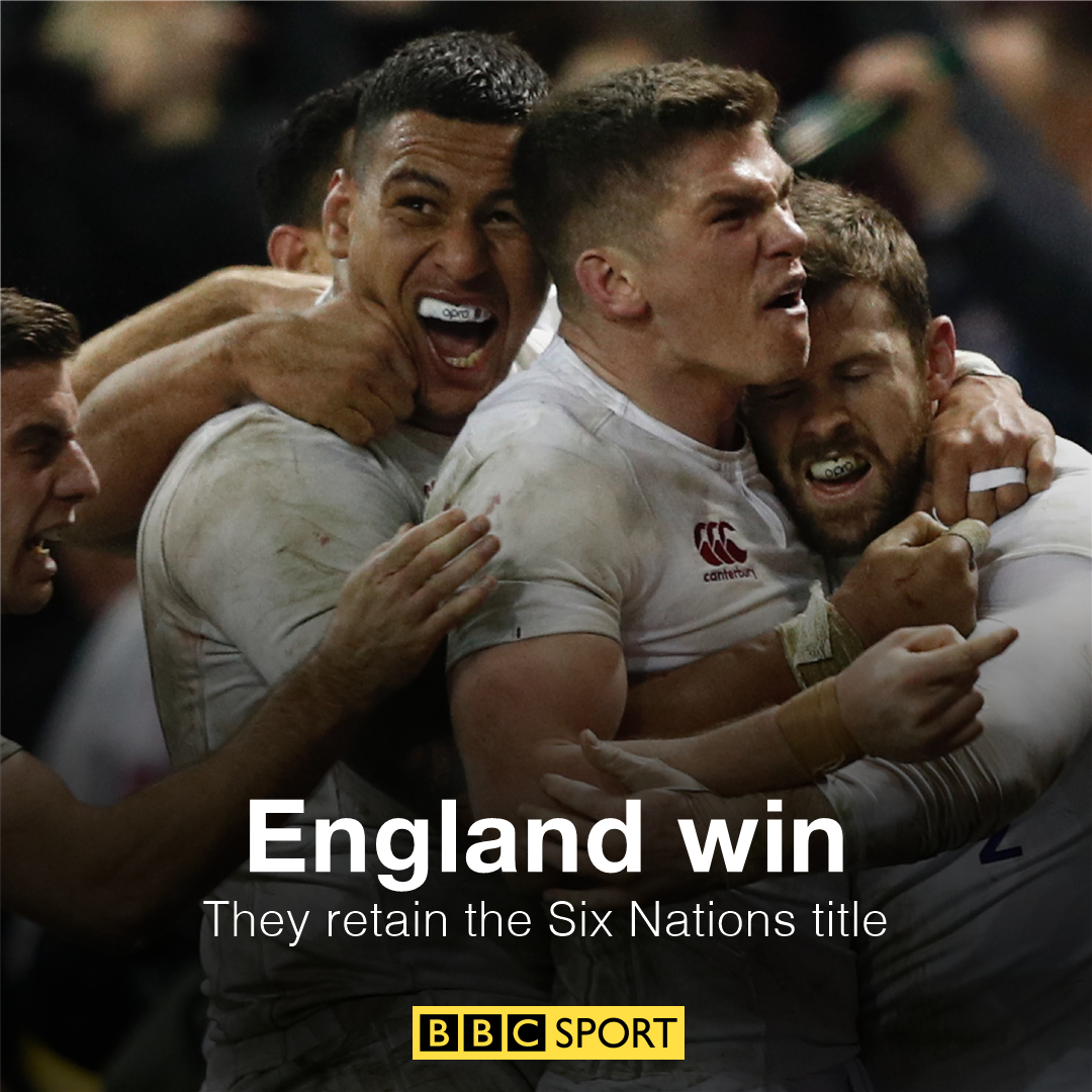 BBCSport's tweet photo. FT: England 61-21 Scotland.

England are the Six Nations Champions for 2017!

👉 https://t.co/SXEPtFz883
#ENGVSCO #bbcsixnations https://t.co/ibeTimmEWO