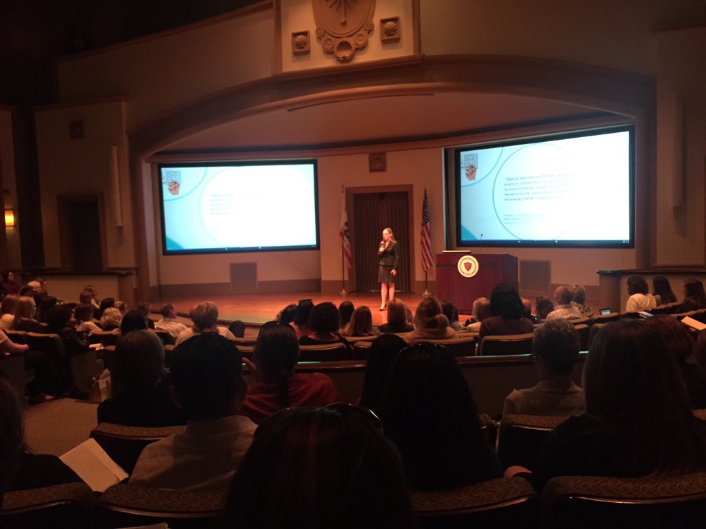 TrishHatch's tweet photo. Christa Mussi doing an awesome job keynoting at #ebscc17 https://t.co/qWRBL1UaM0