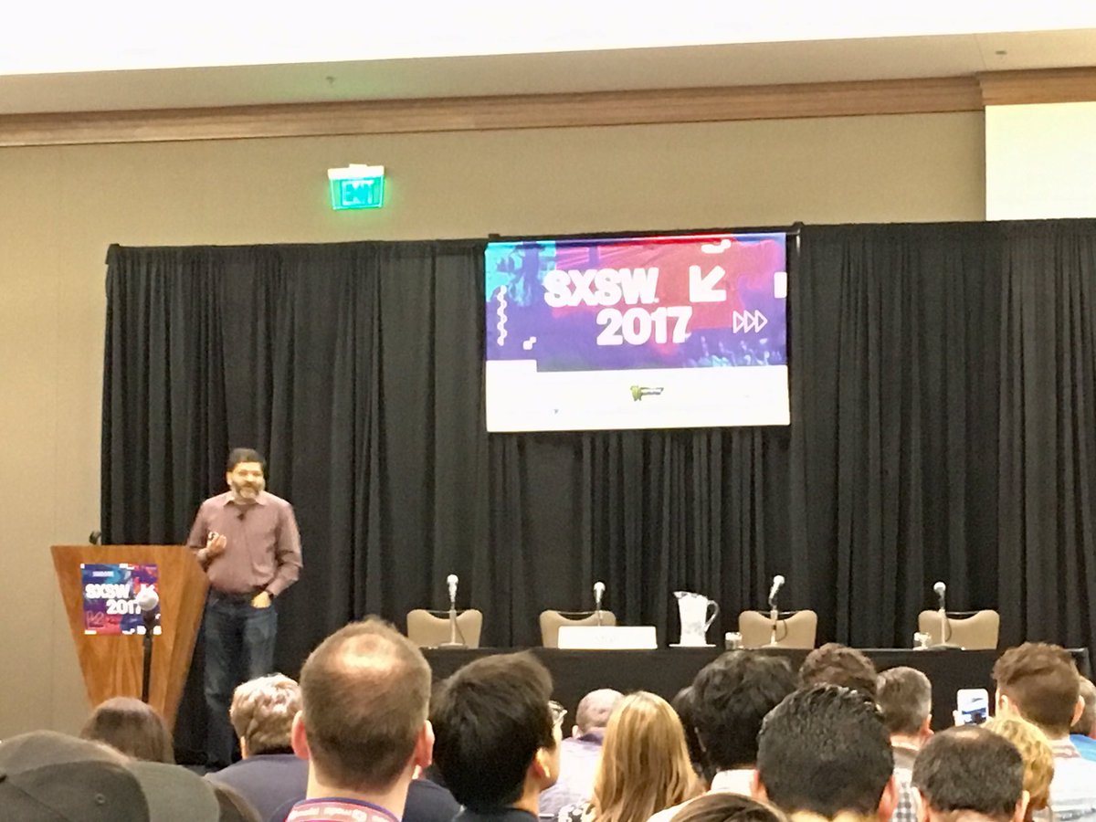 TrevorRoald's tweet photo. .@dharmesh - you're crushing it! I know it's exhausting for an #introvert to feign extroversion. Thank you! #botpowered #SXSW @HubSpot https://t.co/1SMzp6KZMF