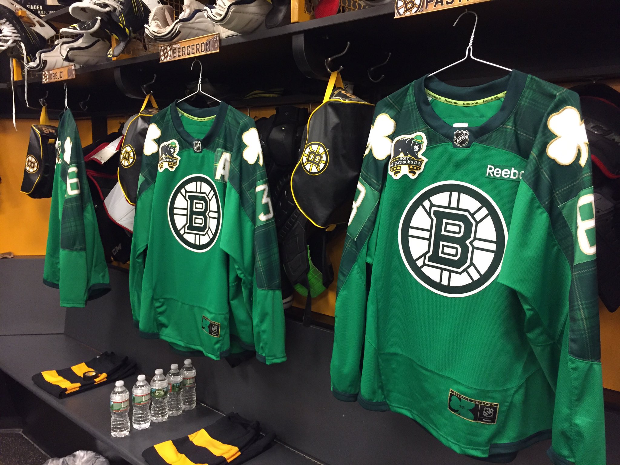 green bruins jersey