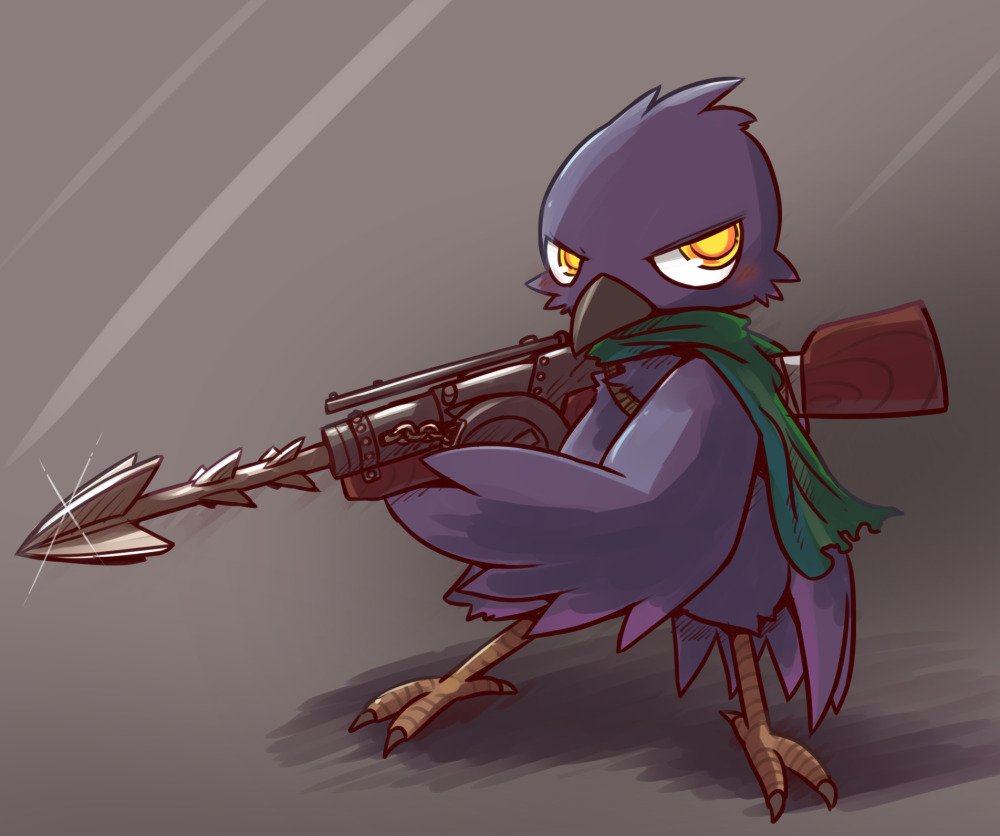 ট ইট র ぶろ 銛撃銃使いというコンセプトで考えてる鳥さん 槍みたいに直接突き刺してそのまま発射するとか びっしり返しの付いた銛 を無理やり引っこ抜くとか凶悪な使い方ができそう