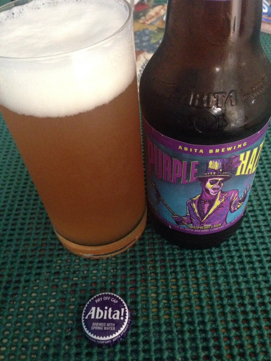 BettoServent's tweet photo. Abita Purple Haze Raspberry Lager ! Brewed with spring water. 🍺 

#Beer #Abita #AbitaBrewing #PurpleHaze #RaspberryLager #SpringWaterBrewed https://t.co/xAm3ZSlb5y
