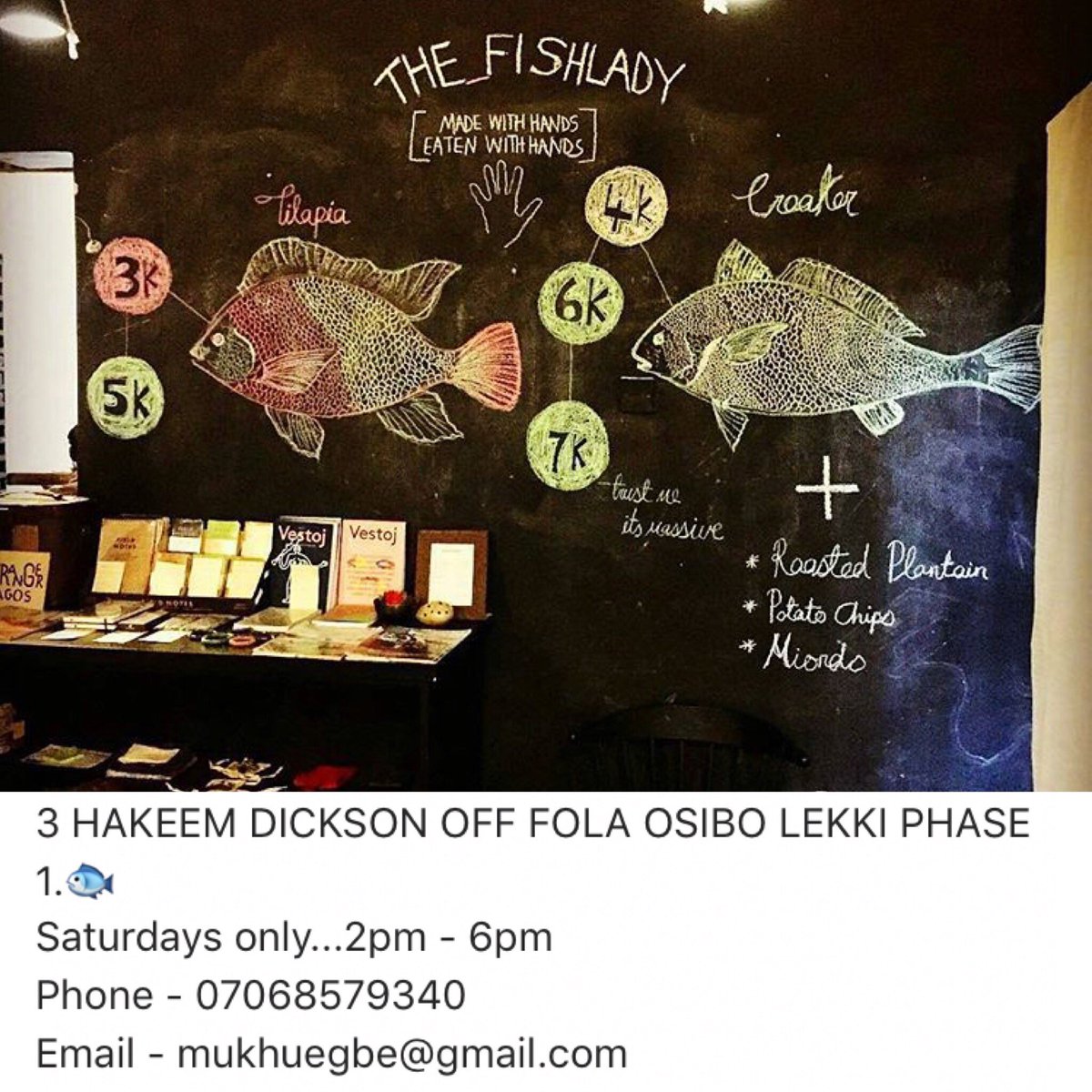 bizzleosikoya's tweet photo. #TheFishLady #Lagos @the_fishlady https://t.co/1BwXfUe4em