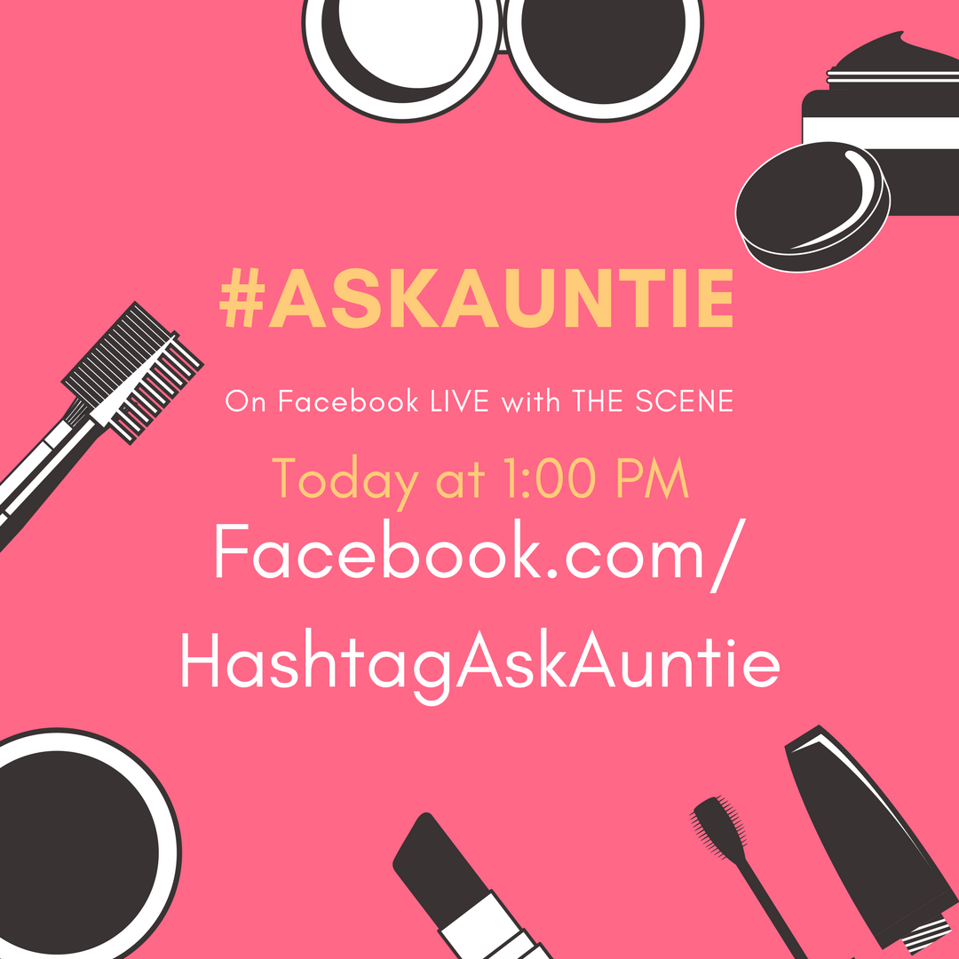 HshtagAskAuntie's tweet photo. The Aunties will be LIVE on @SCENE today on Facebook at 1:00PM!

It’s a family beat by our nephew, Steven!

#AskAuntie #TheScene #ManOver https://t.co/TXpQu2D02d