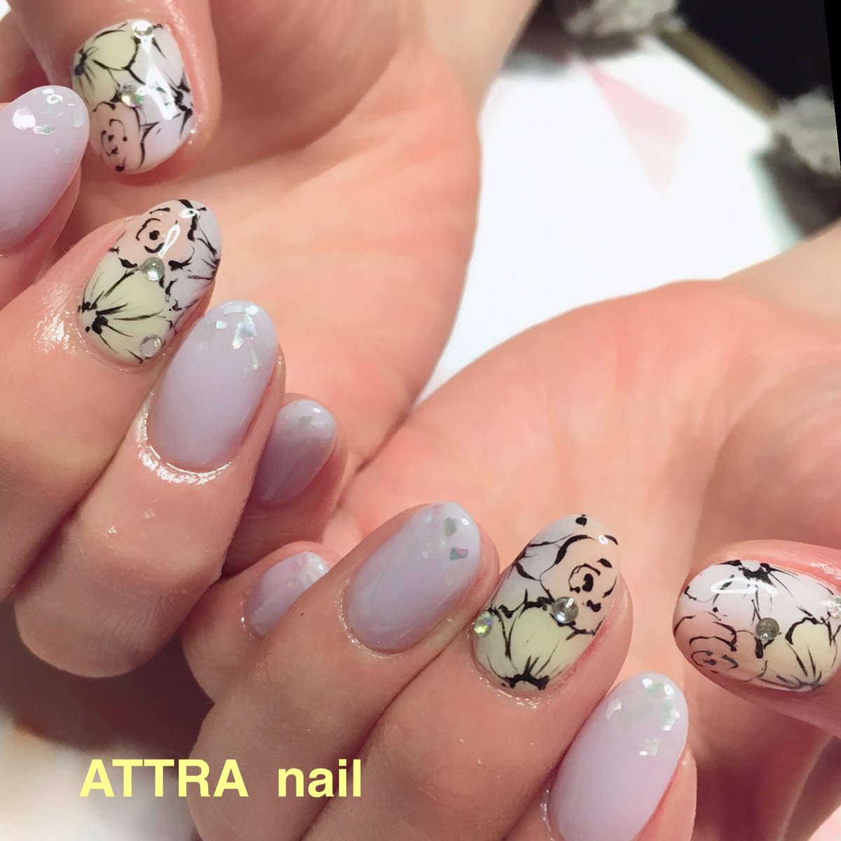 Attra Nail 倉敷ネイルサロン در توییتر お花柄 Attranail アトラネイル 倉敷ネイル 倉敷ネイルサロン エアブラシ 岡山ネイル 岡山ネイルサロン 春ネイル 花柄ネイル 3dネイル 大人ネイル ビジューネイル フラワーネイル カワイイ