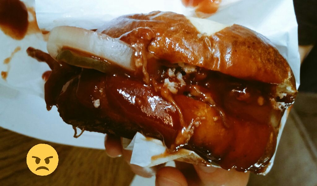 KyGavelBanger's tweet photo. The Kansas City BBQ sandwich at @DairyQueen apparently comes soaked with 2 cups of BBQ sauce. #AtLeastThisOneDid
#NeverAgain #DQproblems https://t.co/CqrGYkecew