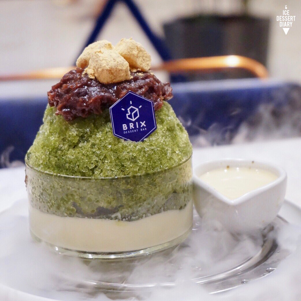 icedessertdiary's tweet photo. Brix Dessert ดีงาม ขอแนะนำ Matcha Granita ด้านล่างเป็นพุดดิ้ง ฟิน~ โทสต์ชาไทยไส้เข้มข้น ไอติมก็อร่อยจ้า @aroii #อร่อยบอกต่อ #วงในพาแดก https://t.co/8gmE019HNd