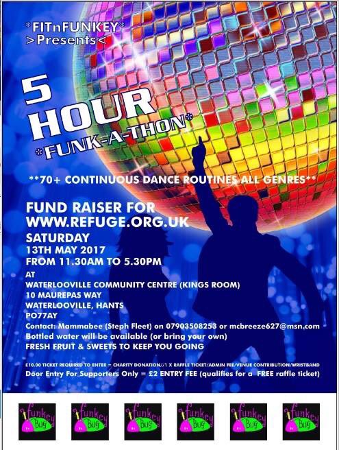 FitnFunkey's tweet image. In need of a celeb to open our funk-a-thon charity event in may. We are dancing 5 hours to raise money for women and children refuge.