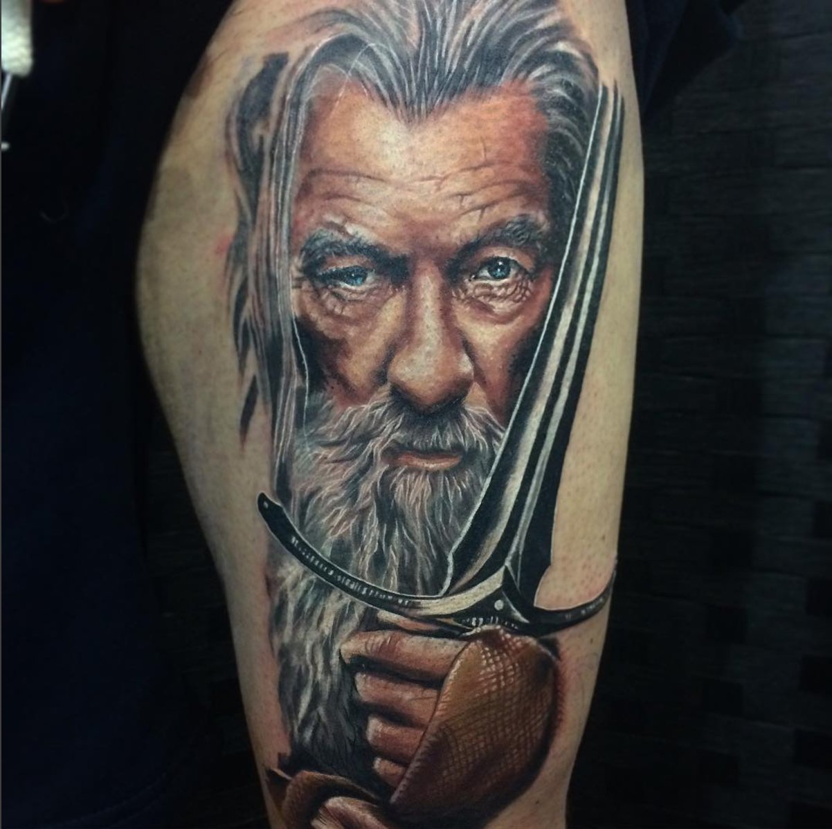 Five Keys Tattoo on Twitter "Gandalf tattoo by Hannah Weston! tattoo