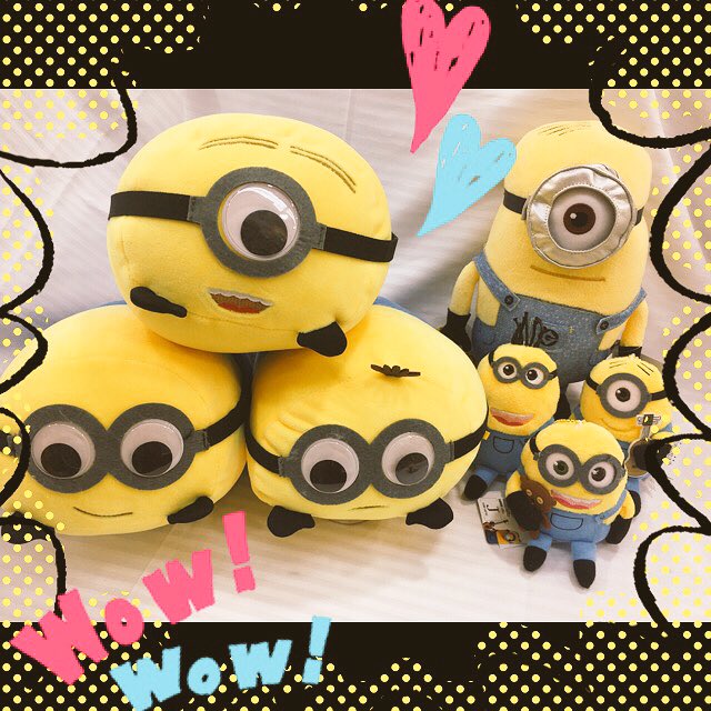 ybazpark's tweet photo. USJにミニオンパークが登場しますね！大注目のミニオングッズのご紹介😍
★ミニオンもっちりぬいぐるみ 1814円
手触り最高！目も動いて可愛いです👍

★ミニオンぬいぐるみM 
★ミニオンマスコットボールチェーンも大好評発売中(^^)
©️UNIVERSAL
#ミニオン#モチモチ https://t.co/zGKH0oT0sp