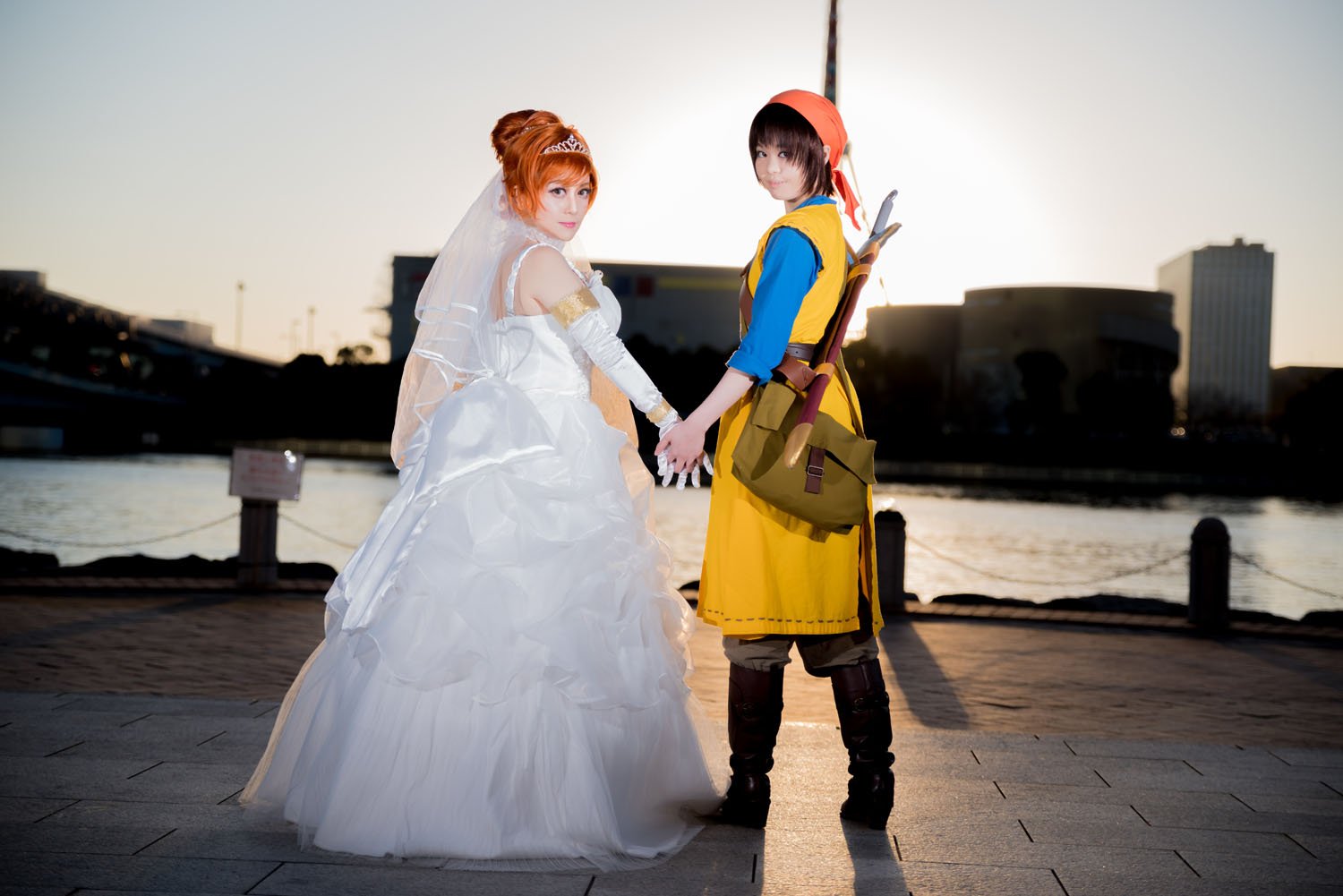 まりも😻低浮上おタイツの民 on X: 【ドラクエ８ 主ゼシED ウェディング】 2016年冬となコス  「これからもずっと頼りにしているからね。私の旦那様！」 エイト：かっぱ ゼシカ：まりも 撮影：メッサーシュミットさん #ドラクエ8 #ゼシカED  #まりもアルバム t.co ...