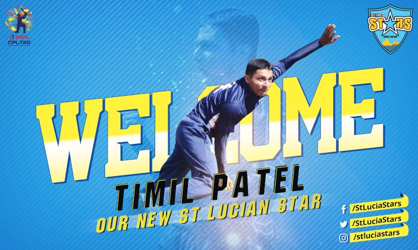USACRICKETBOARD's tweet photo. Congratulations to our contracted player Timil Patel for being selected by @StLuciaStars - All the best 👍 https://t.co/wMW7kHlOJW