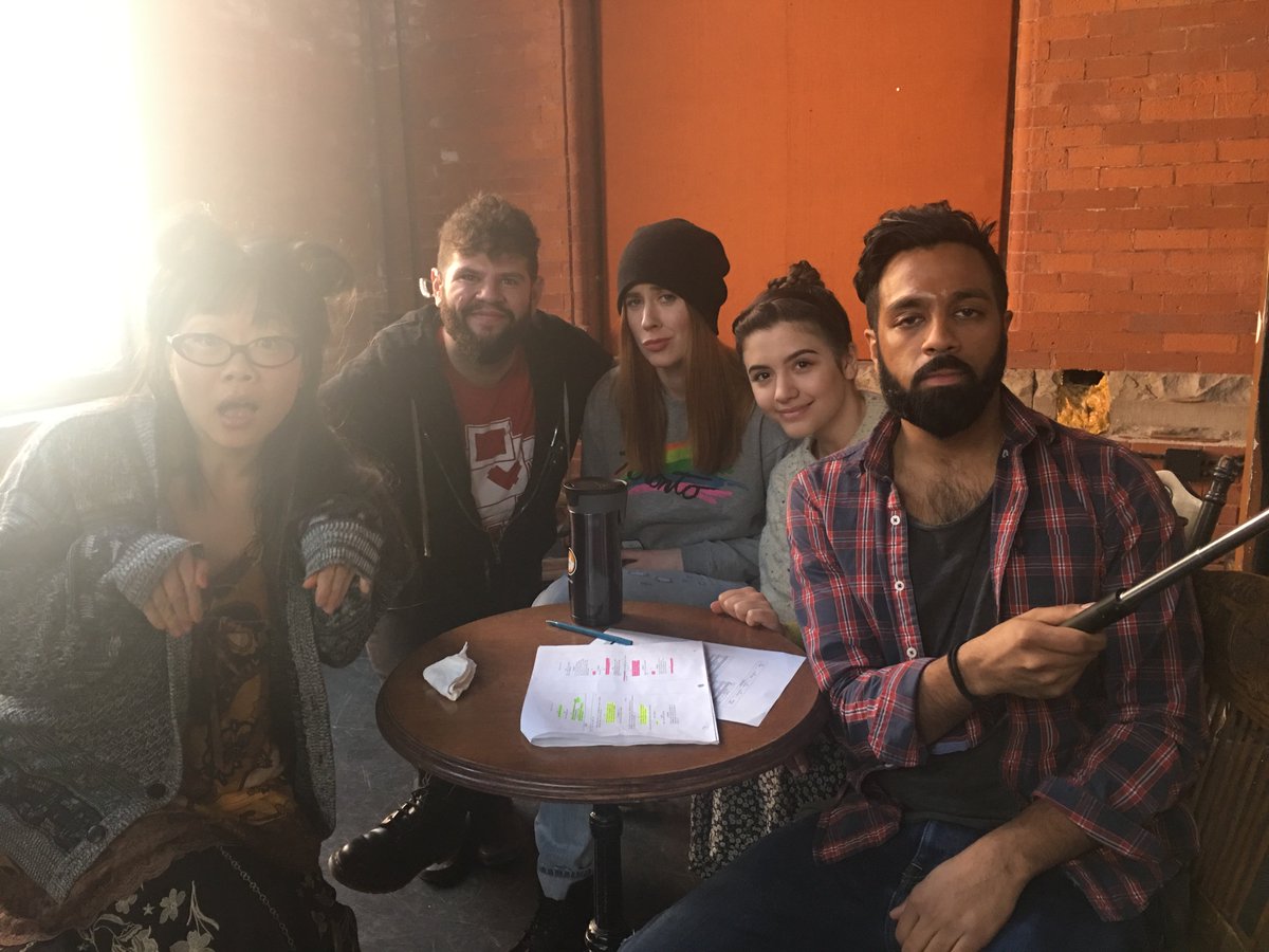 Getting ready for our first shot of <a href="/faretradeshow/">Fare Trade</a> at Meyowza's Cat Cafe!
#letstrade