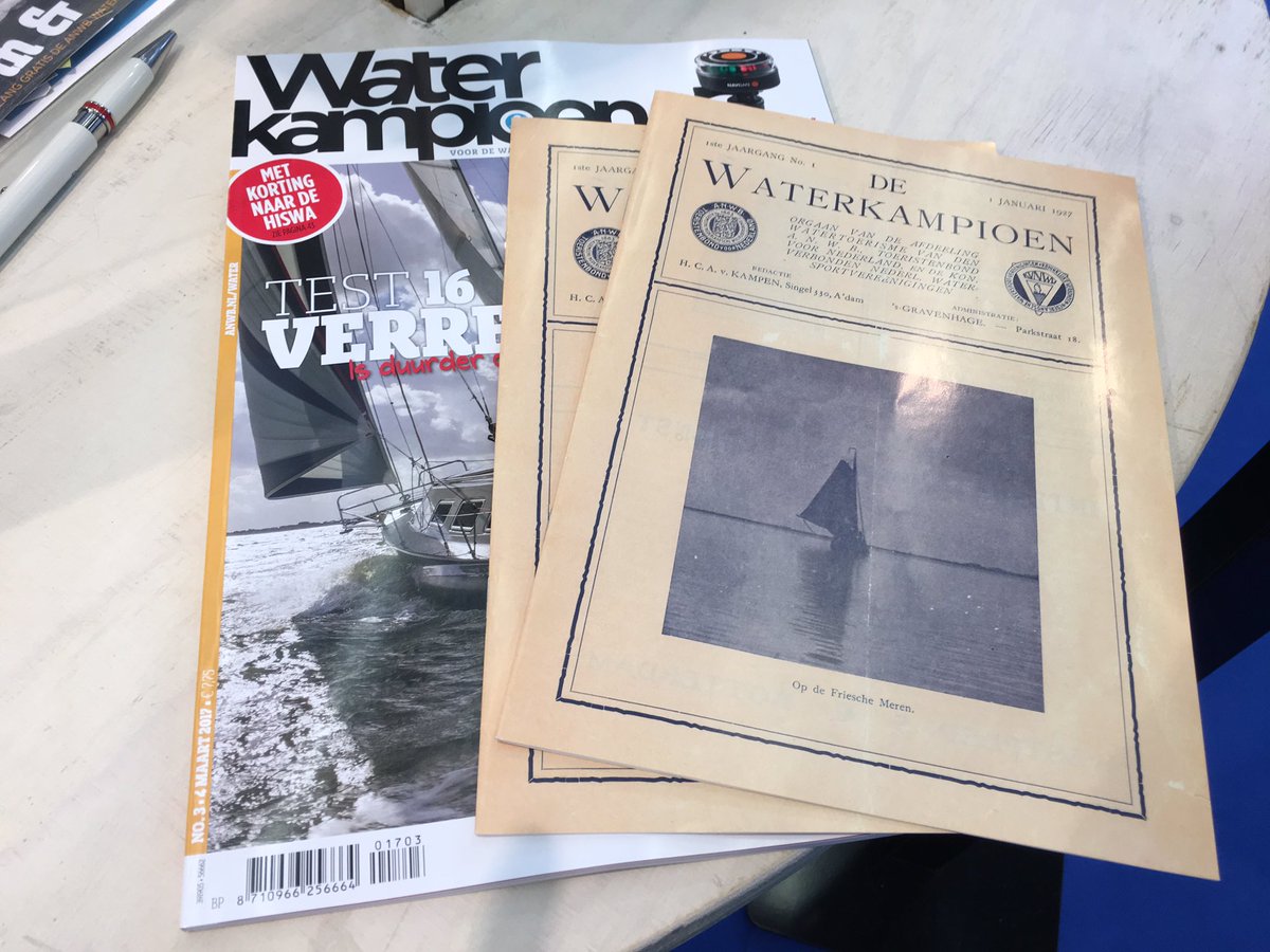 De #Waterkampioen van nu en toen! Bezoek #ANWB en #HISWA op stand 02.322 tijdens de HISWA Amsterdam Boat Show in de RAI.