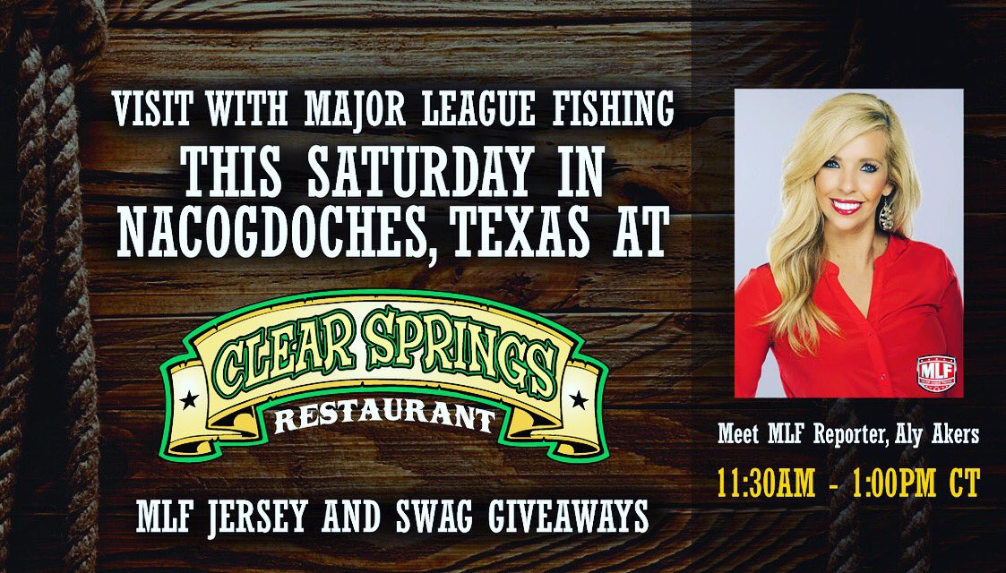 MajorLeagueFish's tweet photo. Coming to hang out with @AnglinWithAly today in nacadoches? https://t.co/9x5V40NIRQ
