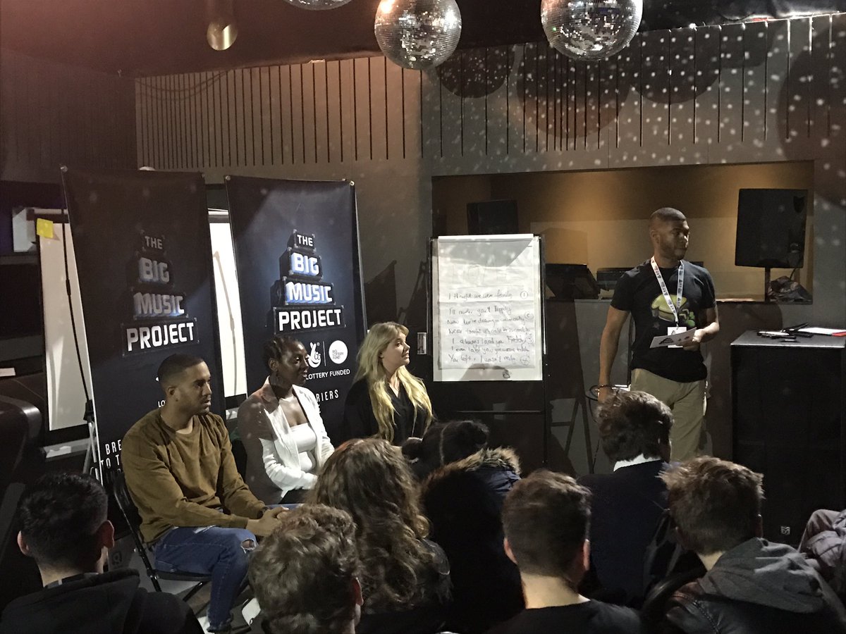 bigmusicUK's tweet photo. Many thanks to our amazing DJ panel for giving our Champions advice on the industry #BigMusicLive  @jaylondon @Goldierocks @Fire_In_TheSoul https://t.co/6PRfU5ZkPR