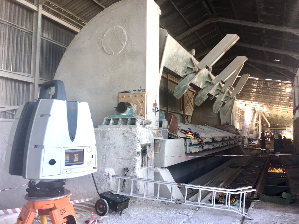 KirchhoffChris's tweet photo. Scanning a rail tippler using combination of #Lieca p40 and laser tracker #LaserScanning #5dsurvey https://t.co/ILXj8vEXEi