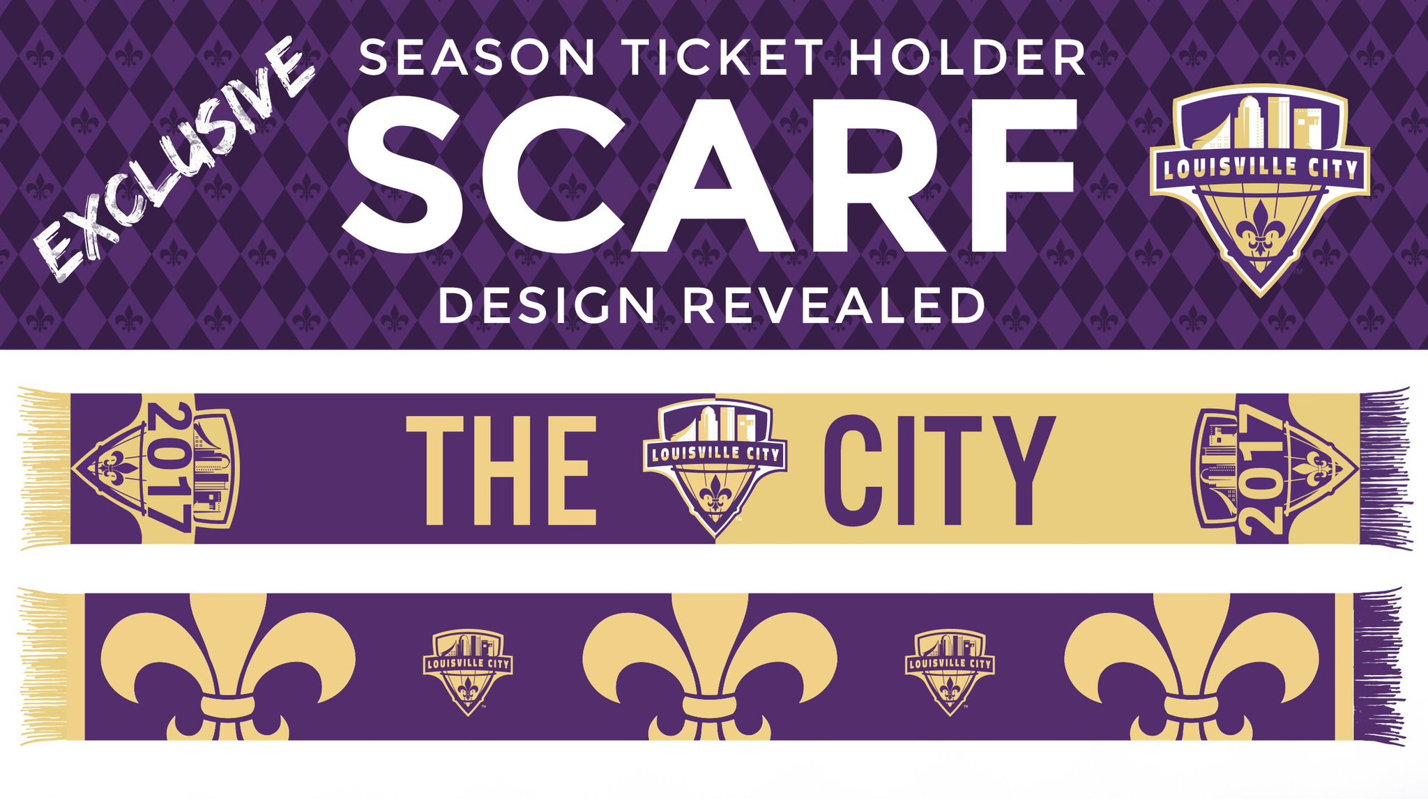 Louisville City FC on X: Another reason to get #LouCity season tickets?  They come with this exclusive 2017 scarf.    / X
